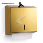 مخزن دستمال استیل طلایی SG40