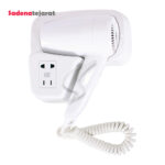 سشوار دیواری هتلی سوکت دار مدل SH-300W