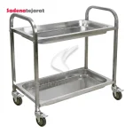 ترولی استیل دو طبقه گود ST2D